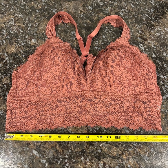 Aerie Lace Bralette XL EUC Adjustable straps Razorback - Picture 3 of 5